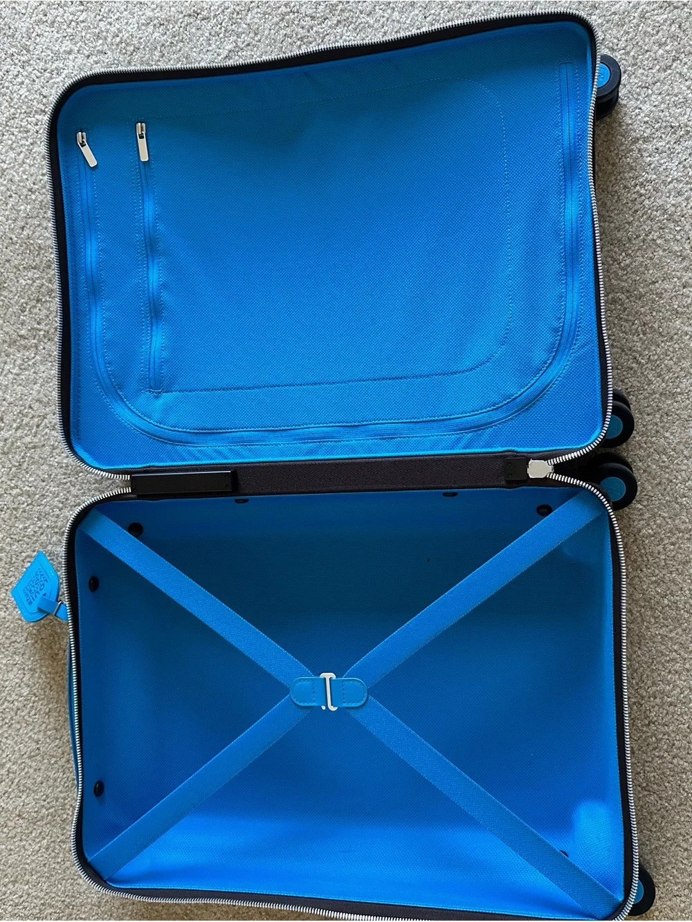 Louis Vuitton Monogram Carry-On with Turquoise Accents